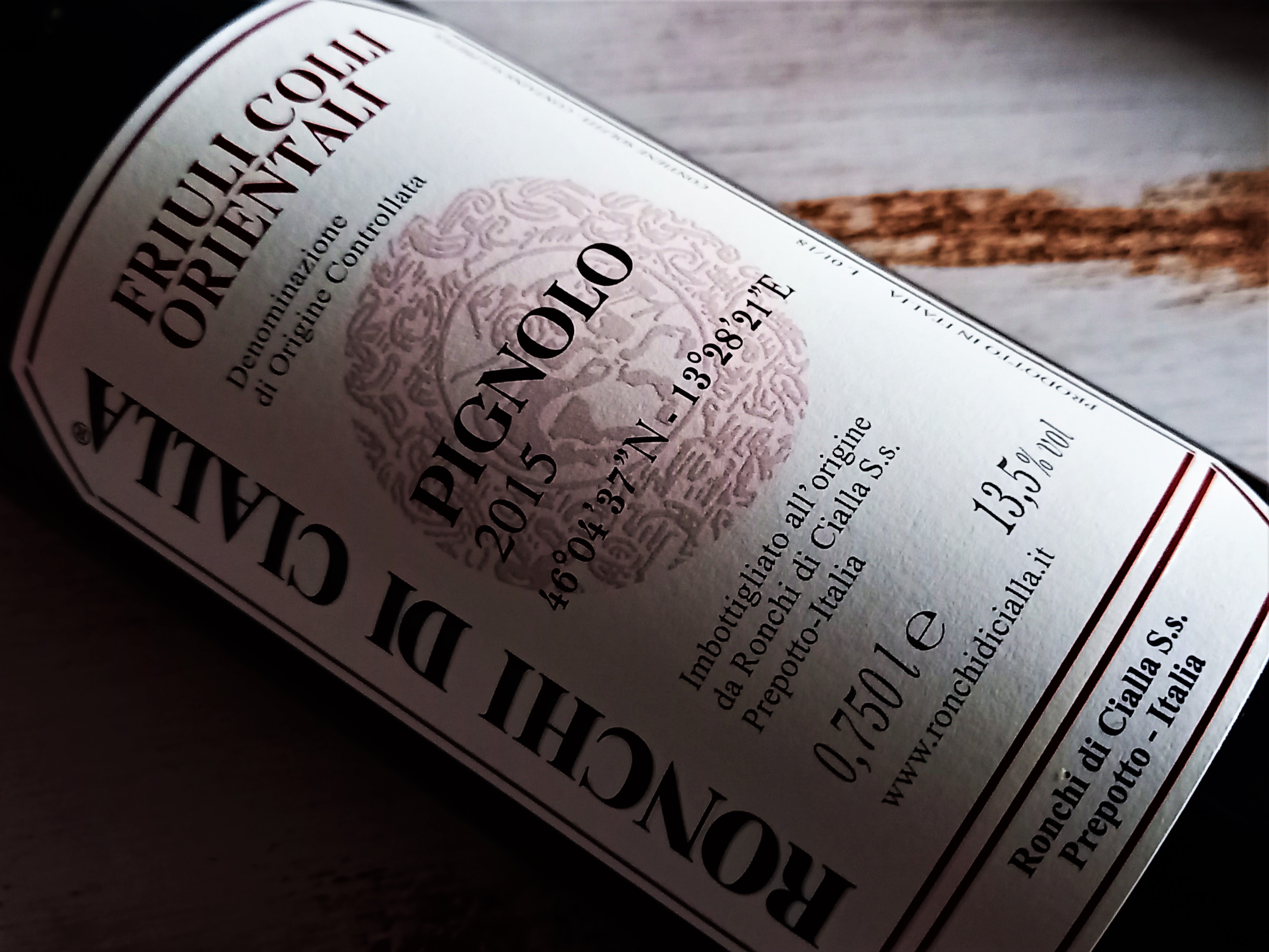 Ronchi di Cialla Pignolo Colli Orientali del Friuli 2015